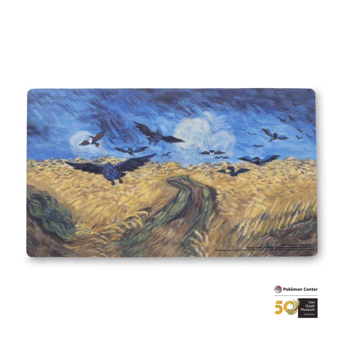 Pokemon Center X Van Gogh Museum: Corviknight Inspired by Wheatfield with Crows Playmat