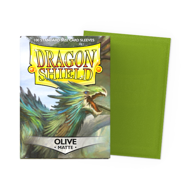 Olive - Matte Sleeves - Standard Size