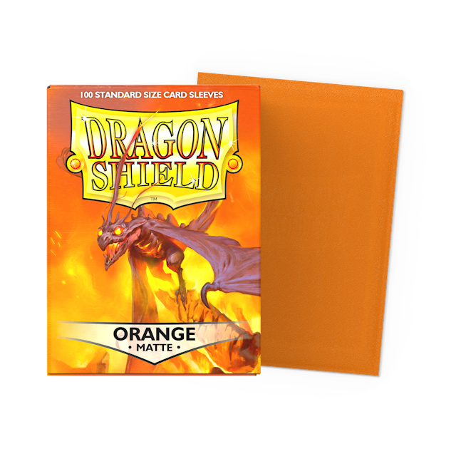 Orange - Matte Sleeves - Standard Size