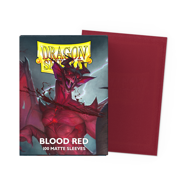 Blood Red - Matte Sleeves - Standard Size