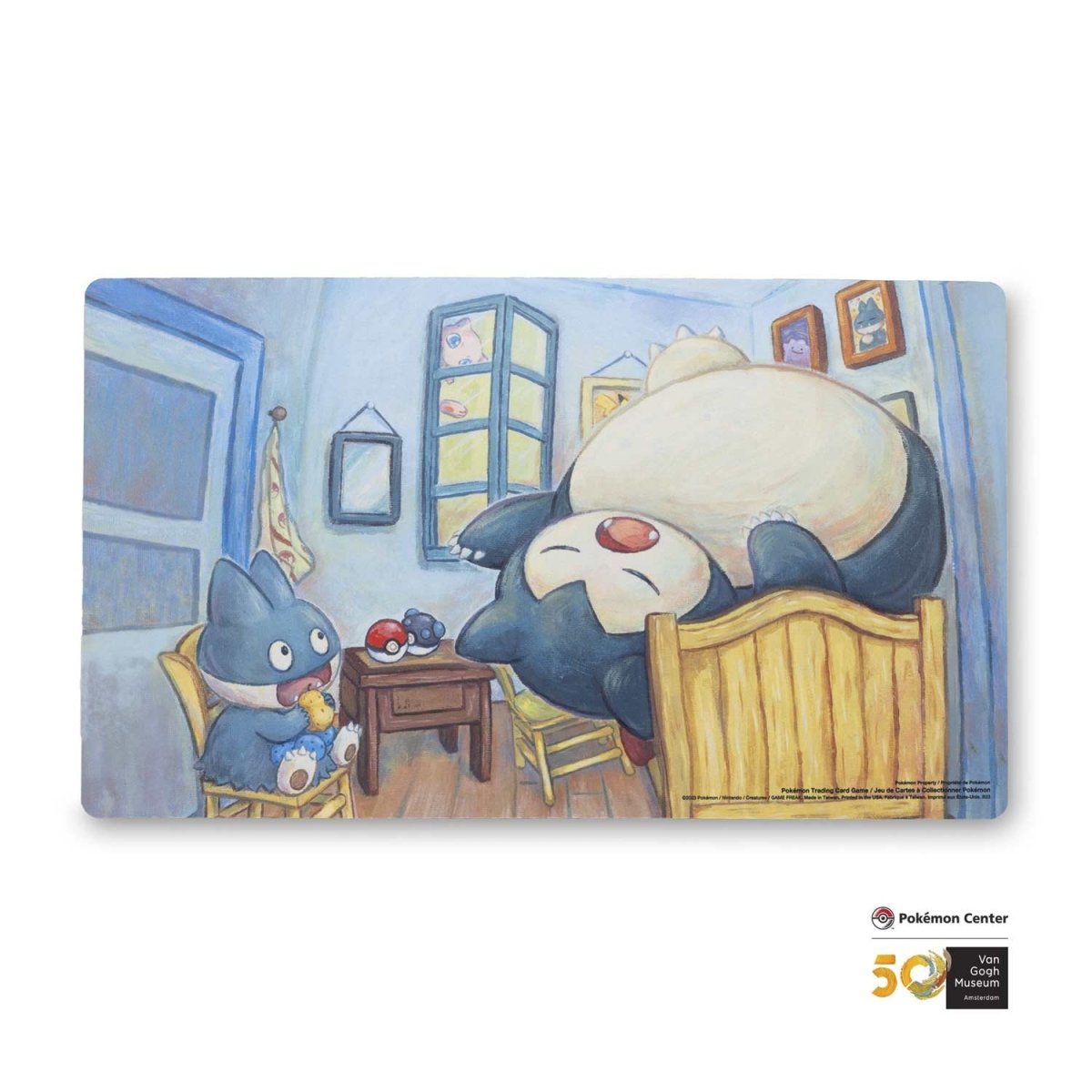 Pokemon Center X Van Gogh Museum: Munchlax & Snorlax Inspired by The Bedroom Playmat