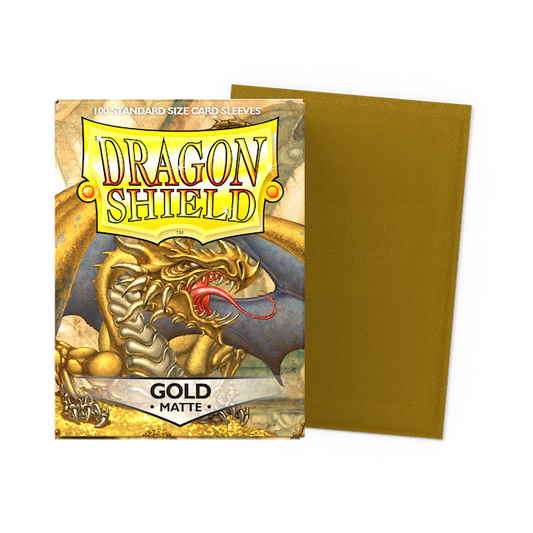 Gold - Matte Sleeves - Standard Size