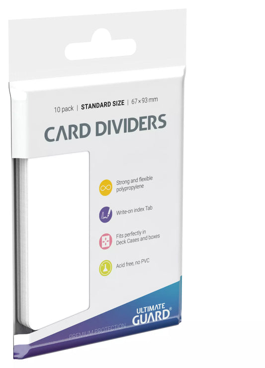 White - Card Dividers - Standar Size